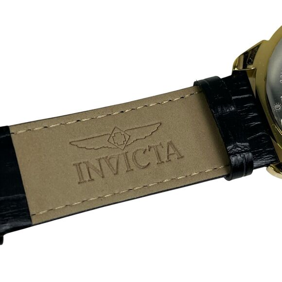 Invicta Specialty Mechanical Men’s Watch 42mm Black Gold Water Resistant 31154 - Picture 7 of 8
